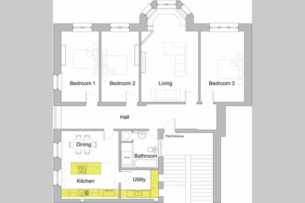 Royal Bank Flat Apartment โอบาน ภายนอก รูปภาพ